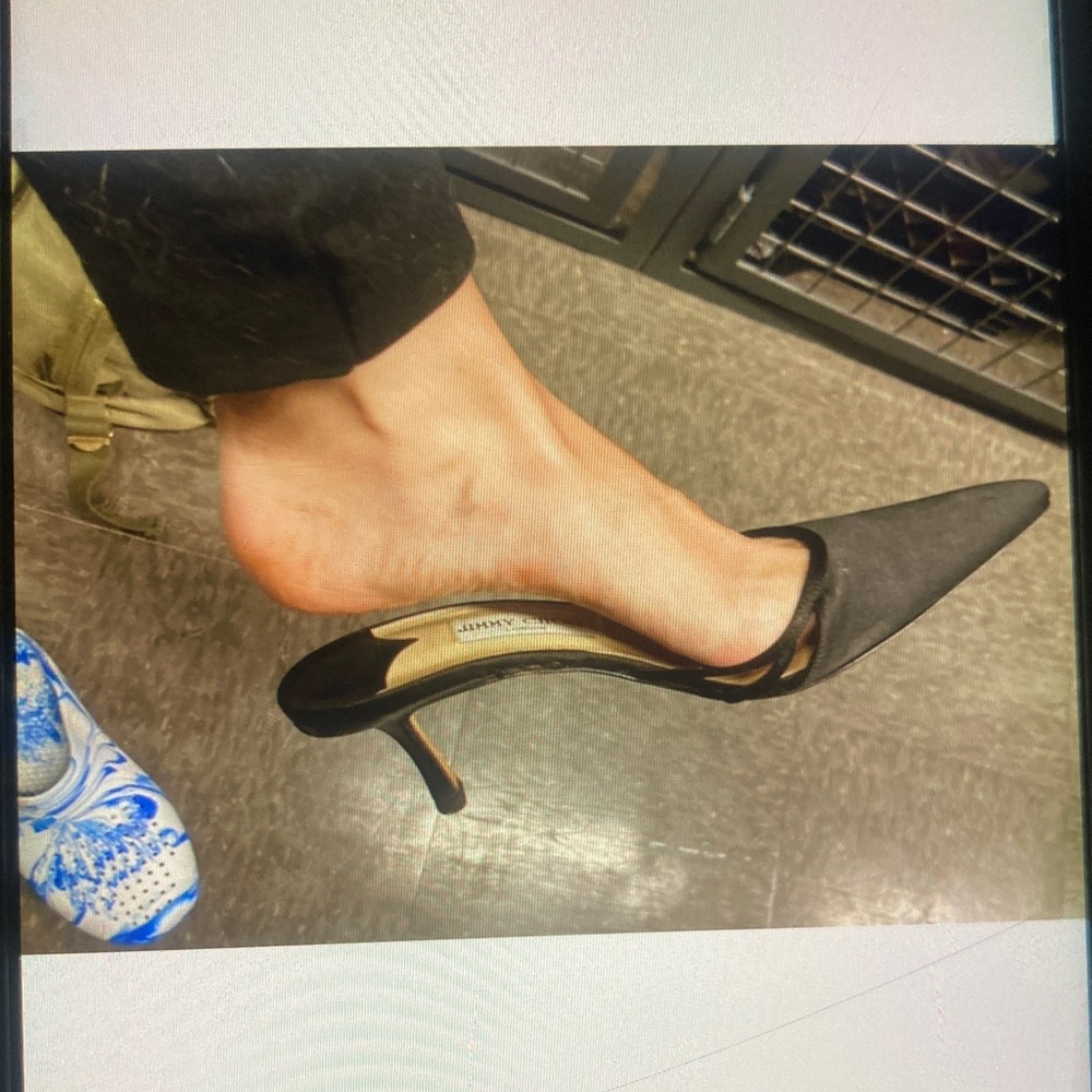 Choo pointy toe kitten heels